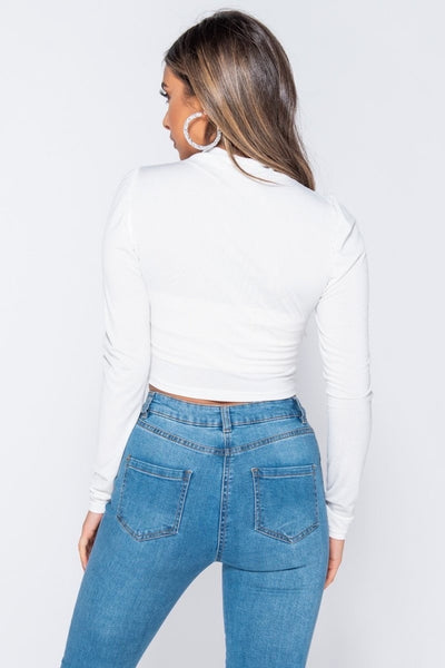 Long sleeve stretchy top